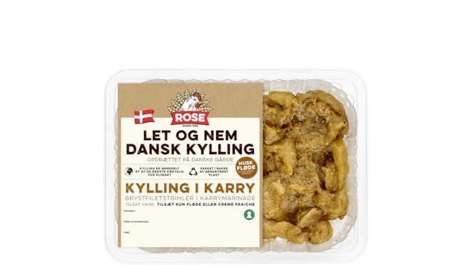 Kylling i karry, kyllingestrimler, køl